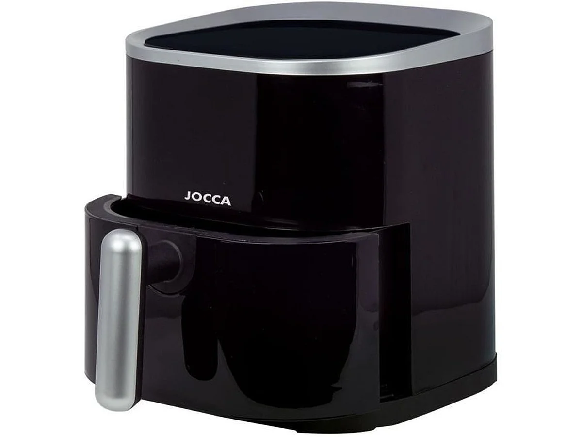JOCCA 2219p Digitale Heißluftfritteuse 4L - 1400W, 9 Programme, LED-Touchscreen - Schwarz