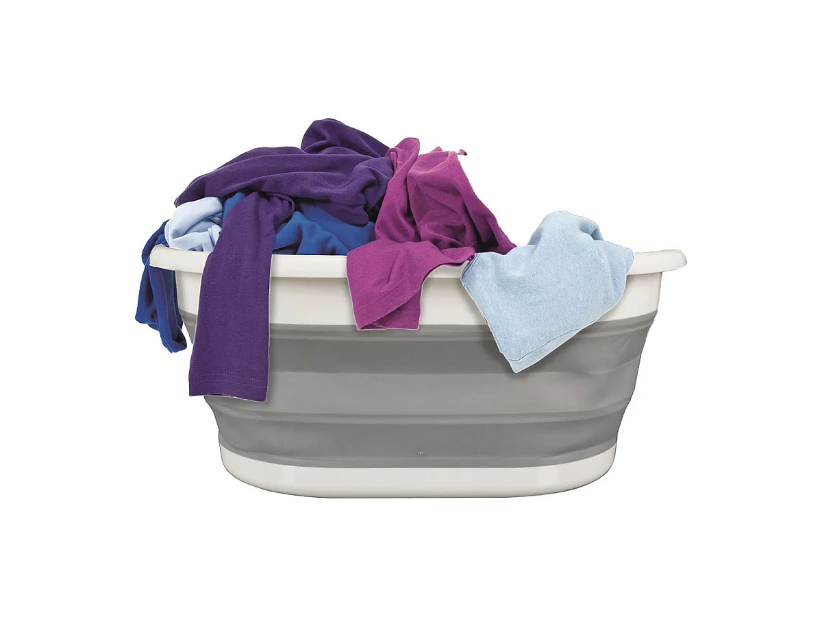 Panier à Linge Rétractable 17L avec Poignées - GLIBO
