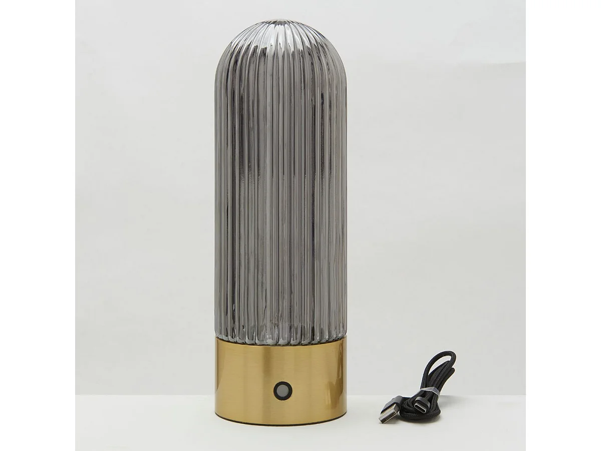 Touareg røget bordlampe, H.50cm