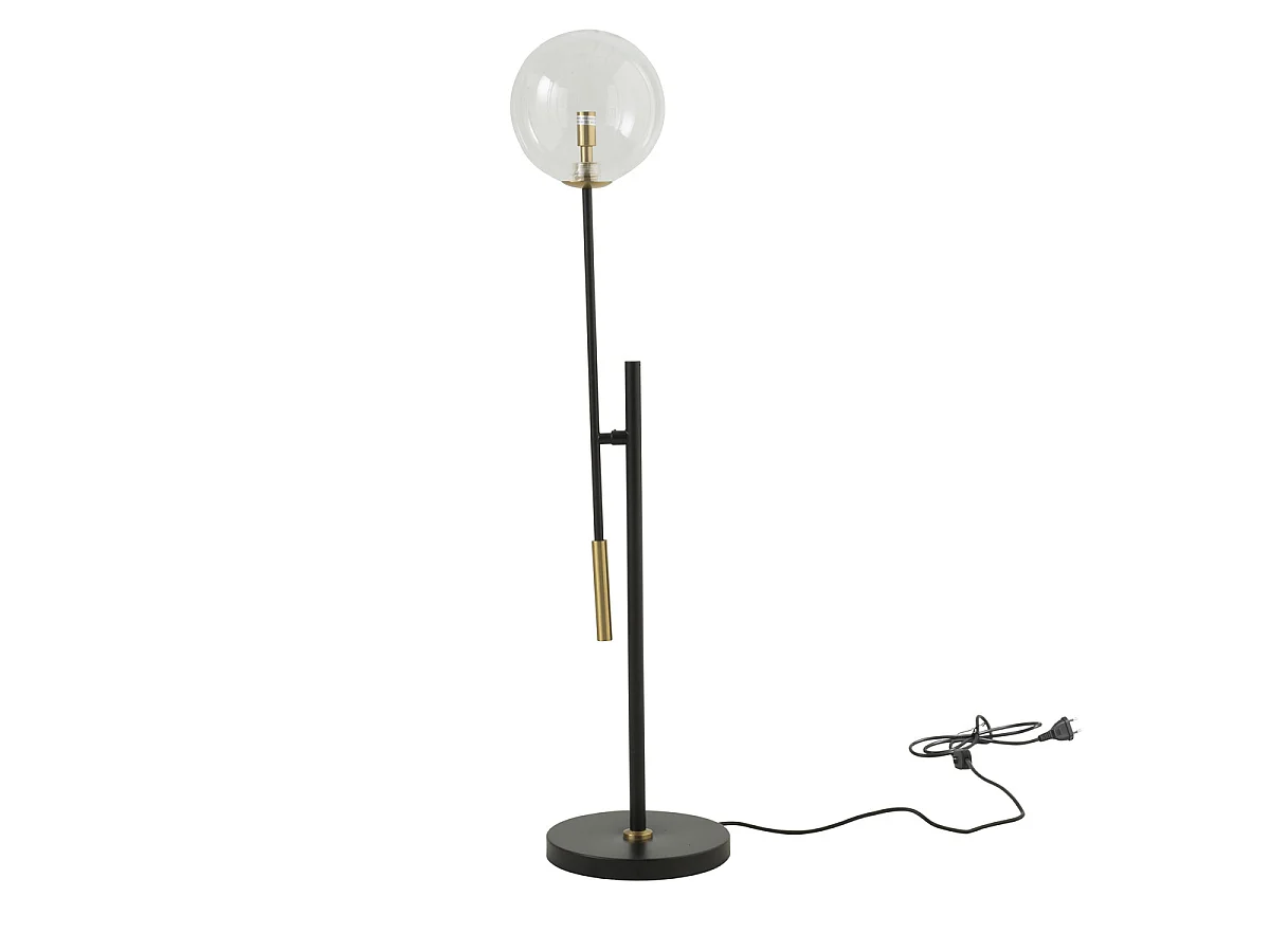 Lampe à poser boule en verre L 72cm x H 85cm