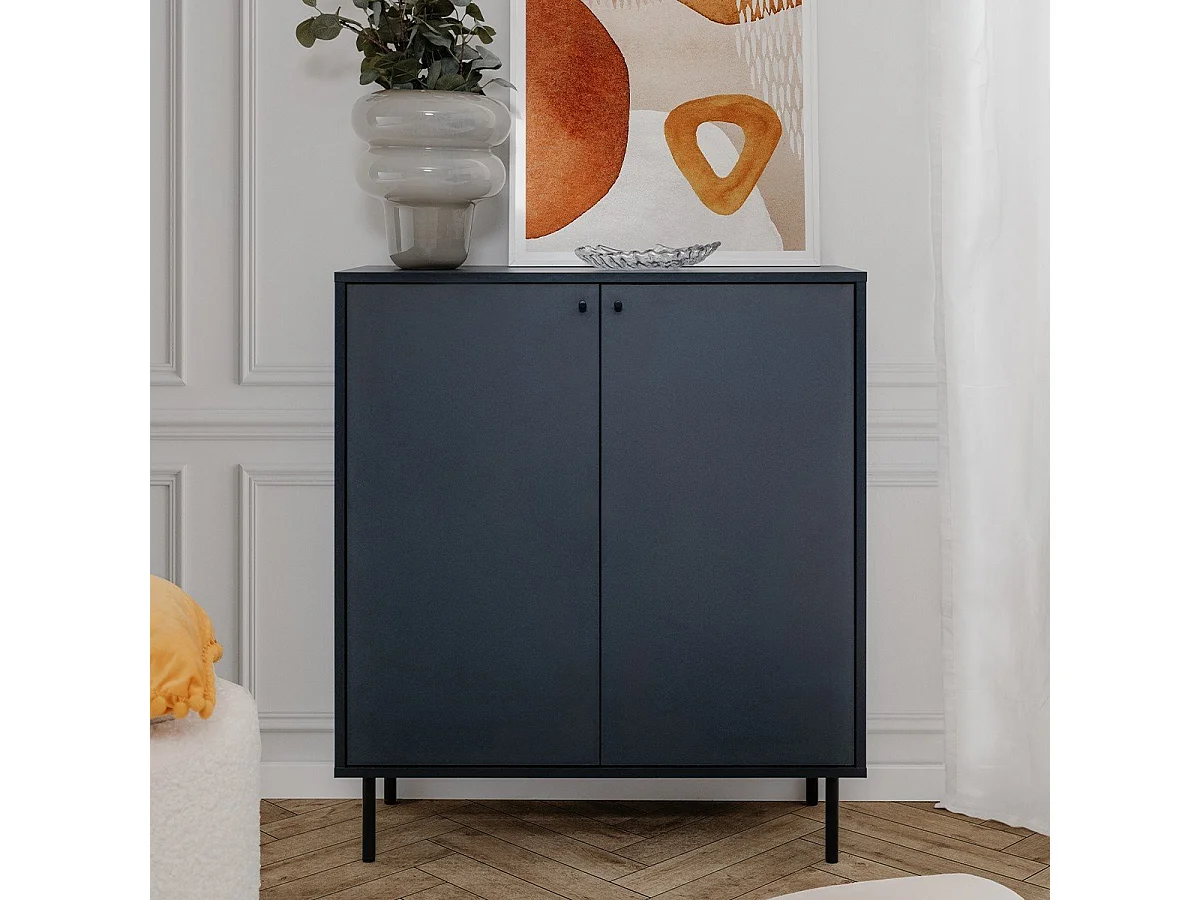 Sideboard 2 Türen Königsblau B80 cm - BOGOTA