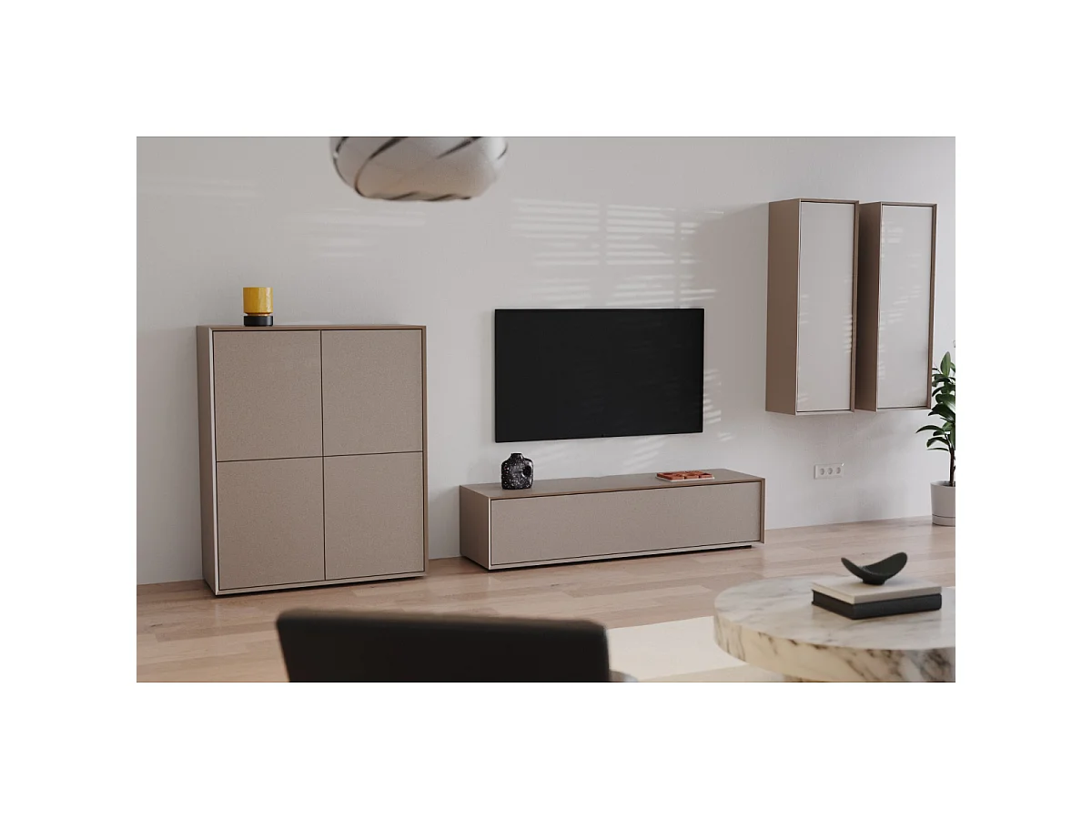 Meuble TV bas 1 abattant L160 cm ORÉLIA