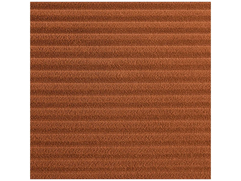 Canapé d'angle convertible réversible velours côtelé 4 places terracotta IOLITE