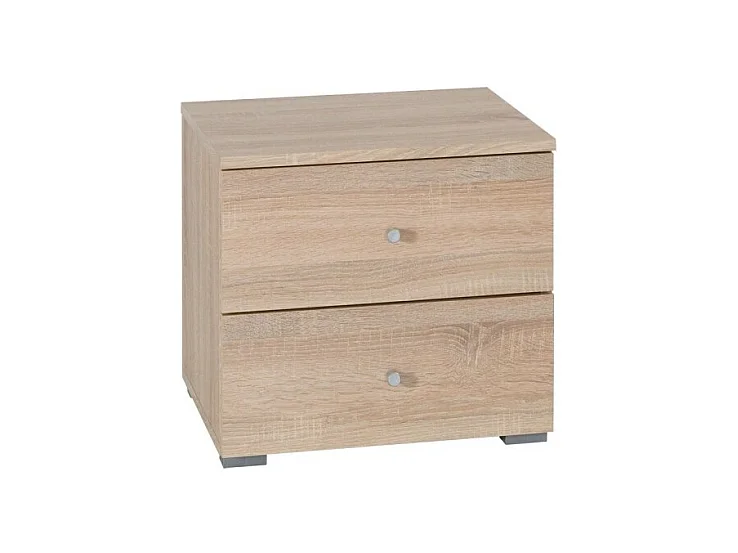 Ensemble pour chambre à coucher MAXIM. Lit adulte deux places 160x200 cm + tiroir + sommier + deux chevets + commode