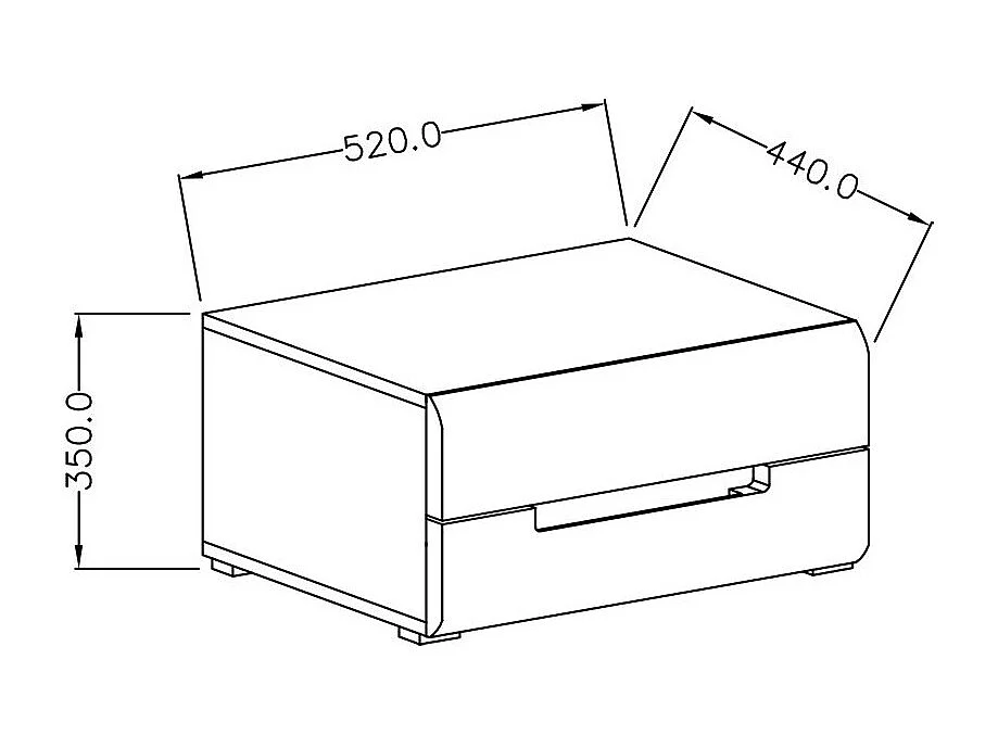 Slaapkamer LUCIA: Kledingkast met 5 deuren + Bed 160x200 + 2 Nachtkastjes. Kleur grijs en eiken.