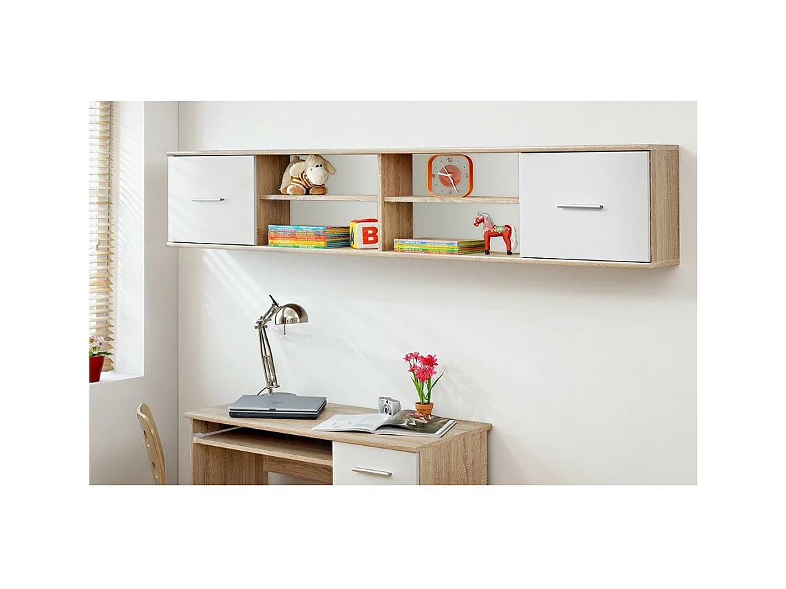 Komplettes Kinderzimmer, Jugendzimmer - DENVER - Schrank, Bett, Bücherregal und Regal