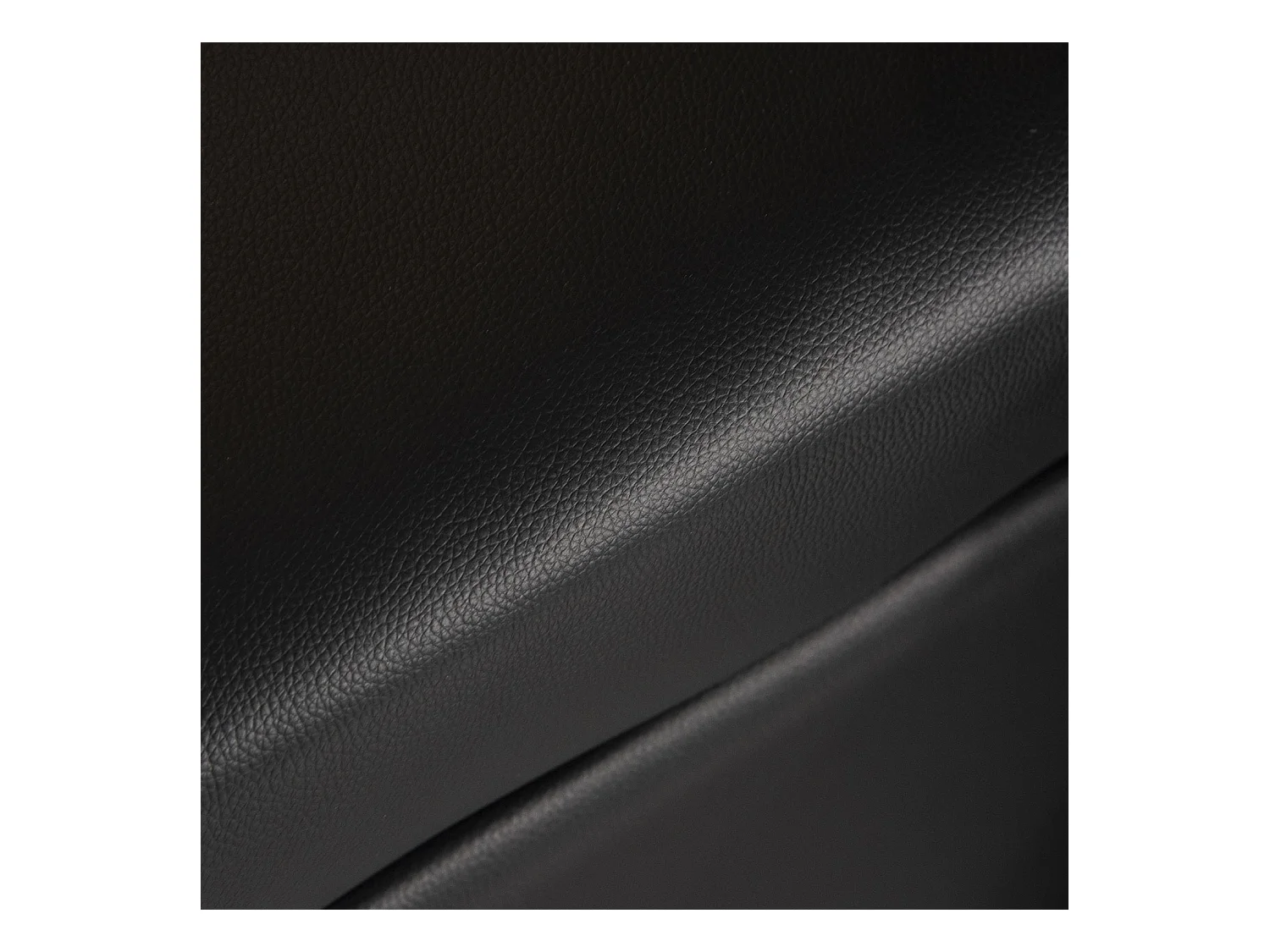 Canapé panoramique convertible simili SCOTT 4 places noir - HAPPY GARDEN