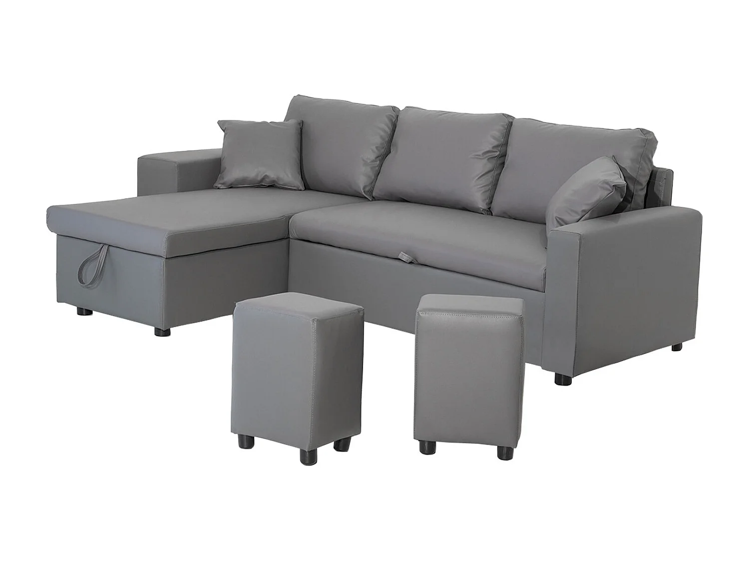 Sofá convertible TONY 3 plazas gris