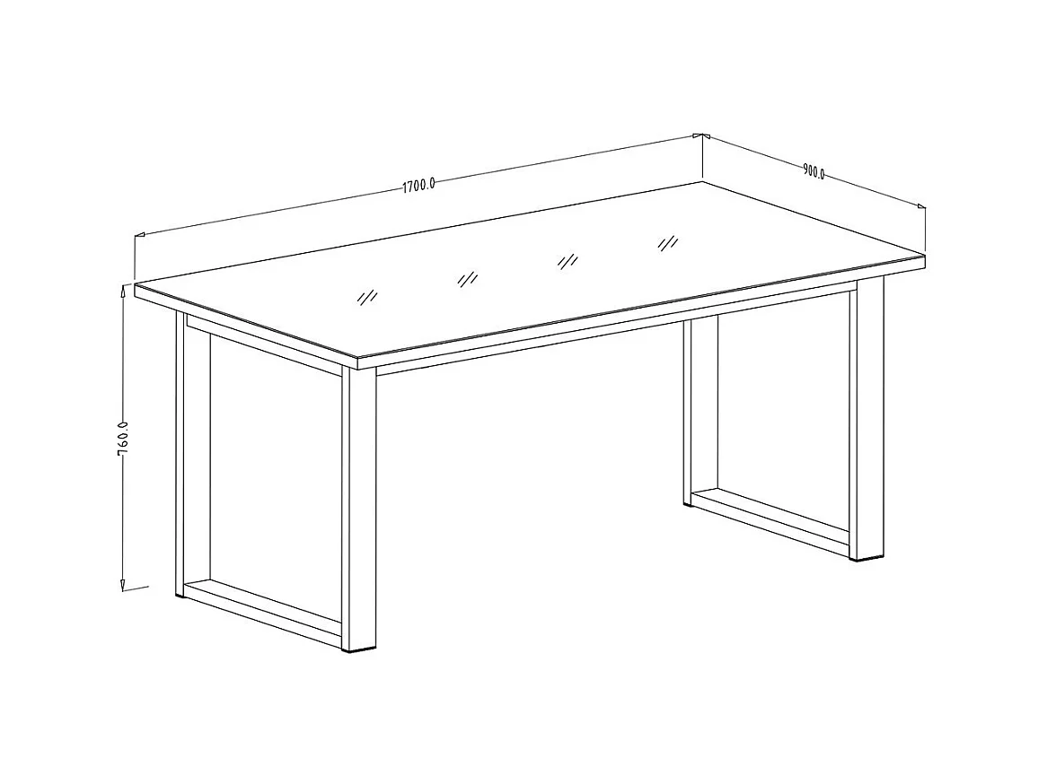 Table extensible 10 personnes pour salle à manger Collection ZANTE. Coloris noir et gris brillant.