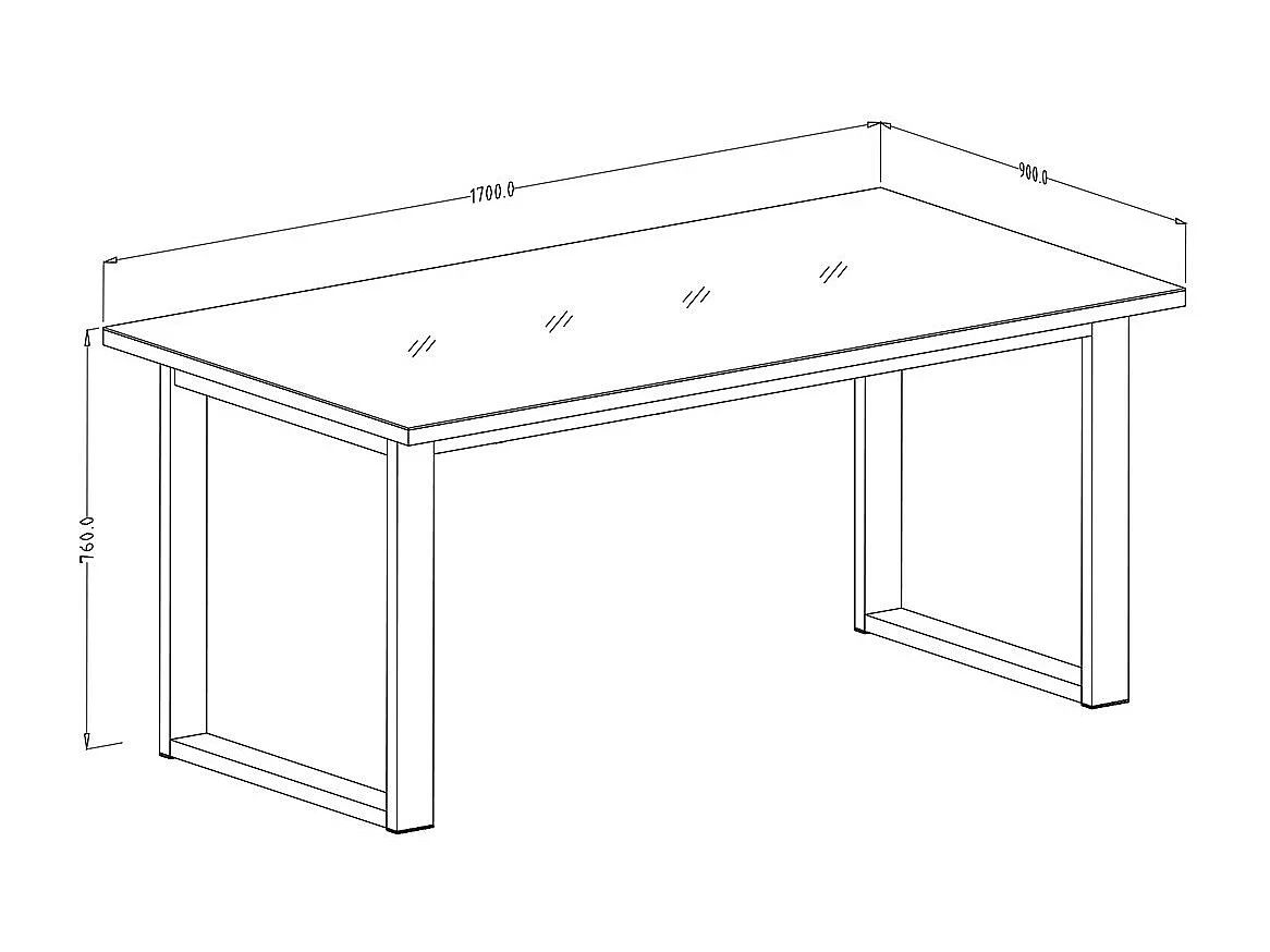 Table extensible 10 personnes pour salle à manger Collection ZANTE. Coloris noir et gris brillant.