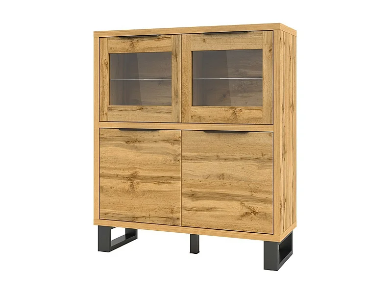 Credenza della collezione design MILO. Colore rovere. Mobile ideale per la tua sala da pranzo.