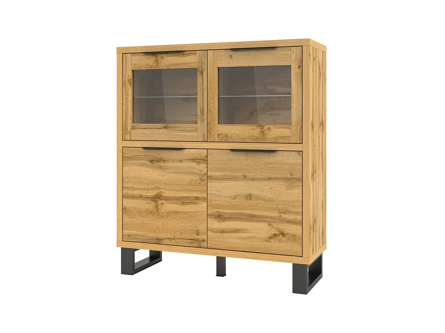 Bahut design collection MILO. Coloris chêne. Meuble idéal pour votre salle à manger