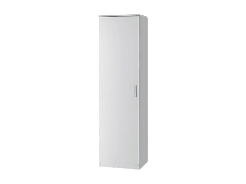 Armoire ALABAMA – 1 porte – L50 x H184 x P52 cm – Blanc brillant – Design