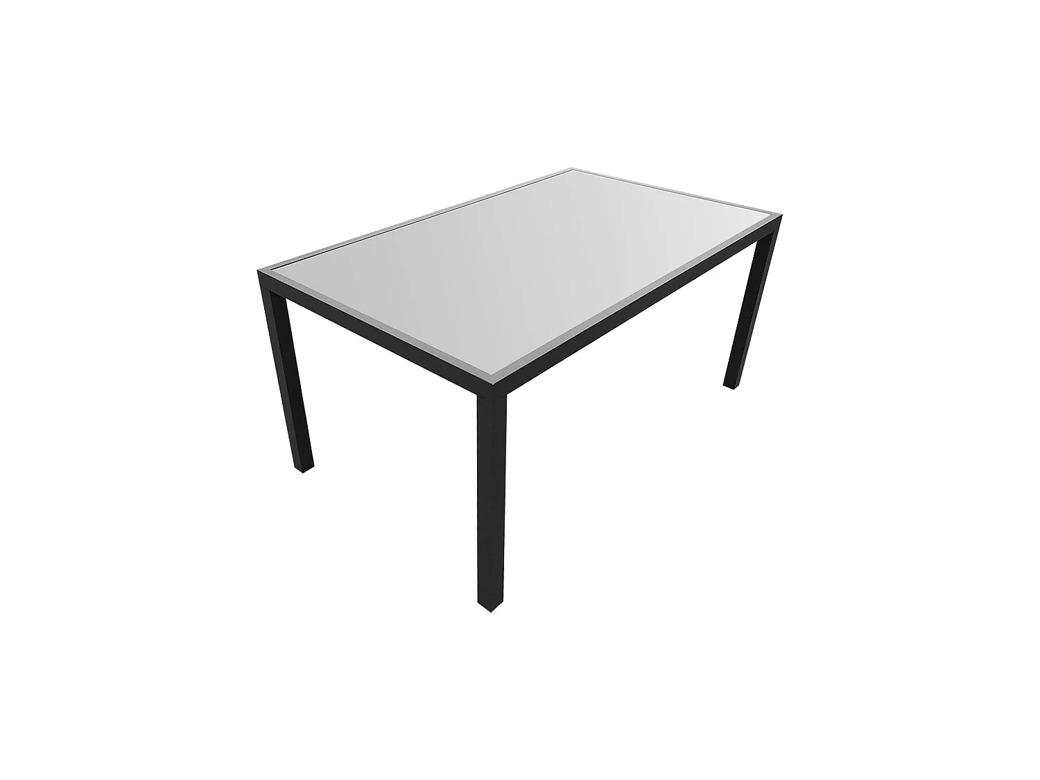 BERGAMO grijs textilene tuinset 6 zitplaatsen - aluminium antraciet