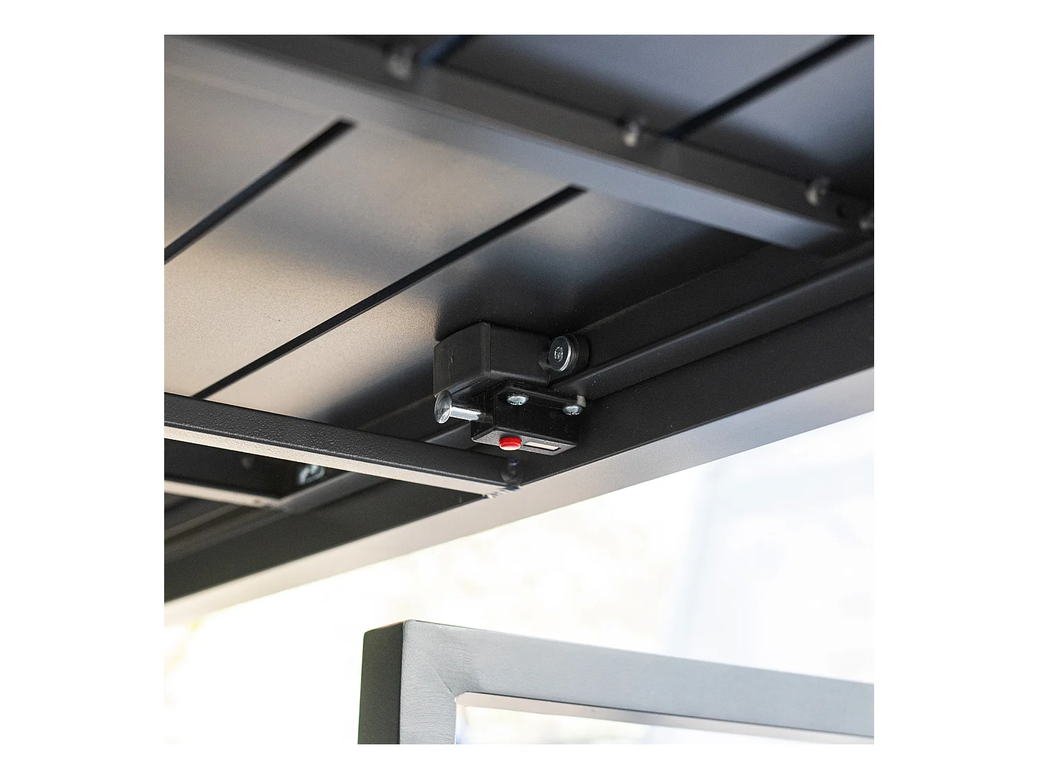 VENEZIA Uitschuifbare tuinset 90/180 in grijs textilene 8 zitplaatsen - aluminium antraciet