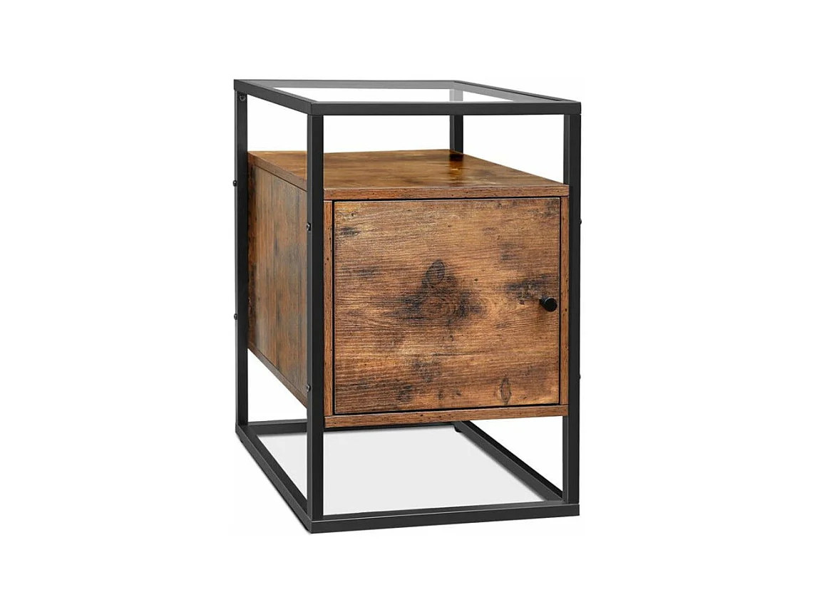 Table de chevet table verre 40 x 40 x 60 cm 12_0003009