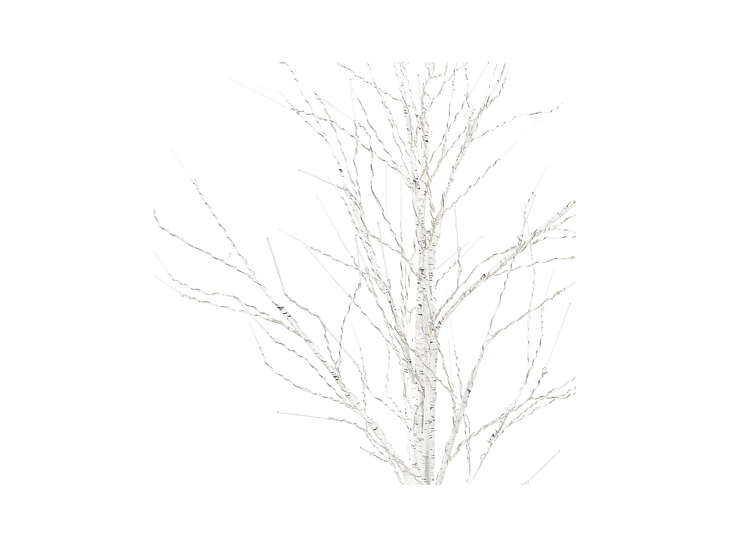 Árvore decorativa de Natal com LED branca 190 cm LAPPI