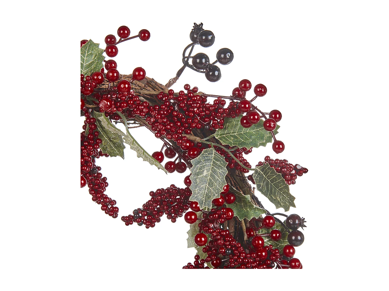 Dekoracyjny wieniec świąteczny ⌀ 40 cm czerwony PUROL