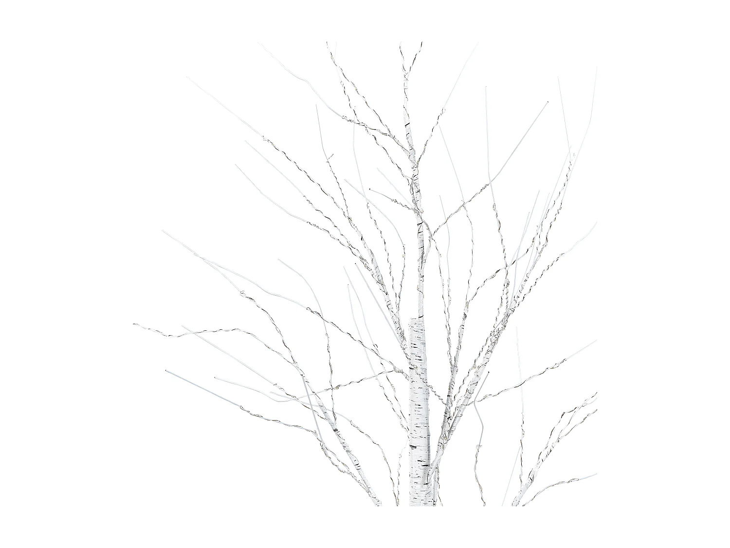 Kerstdecoratie voor buiten LED-verlichting wit 160 cm LAPPI