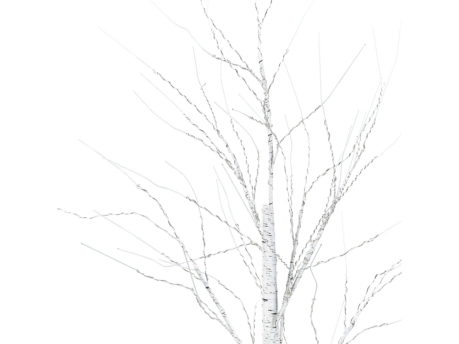 Kerstdecoratie voor buiten LED-verlichting wit 160 cm LAPPI