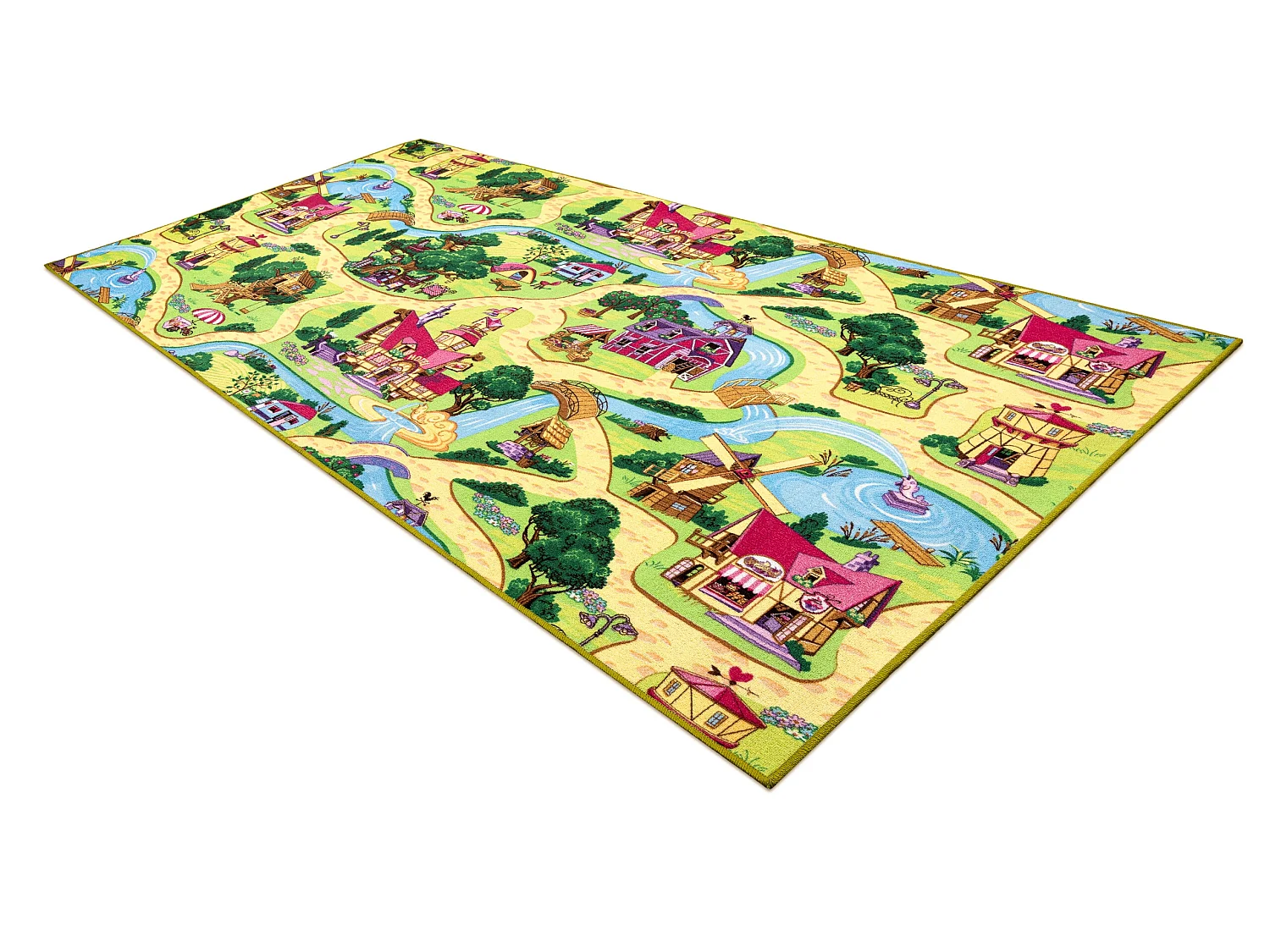 Tappeto kids CANDY TOWN per bambini strade cittadino 200x450 cm