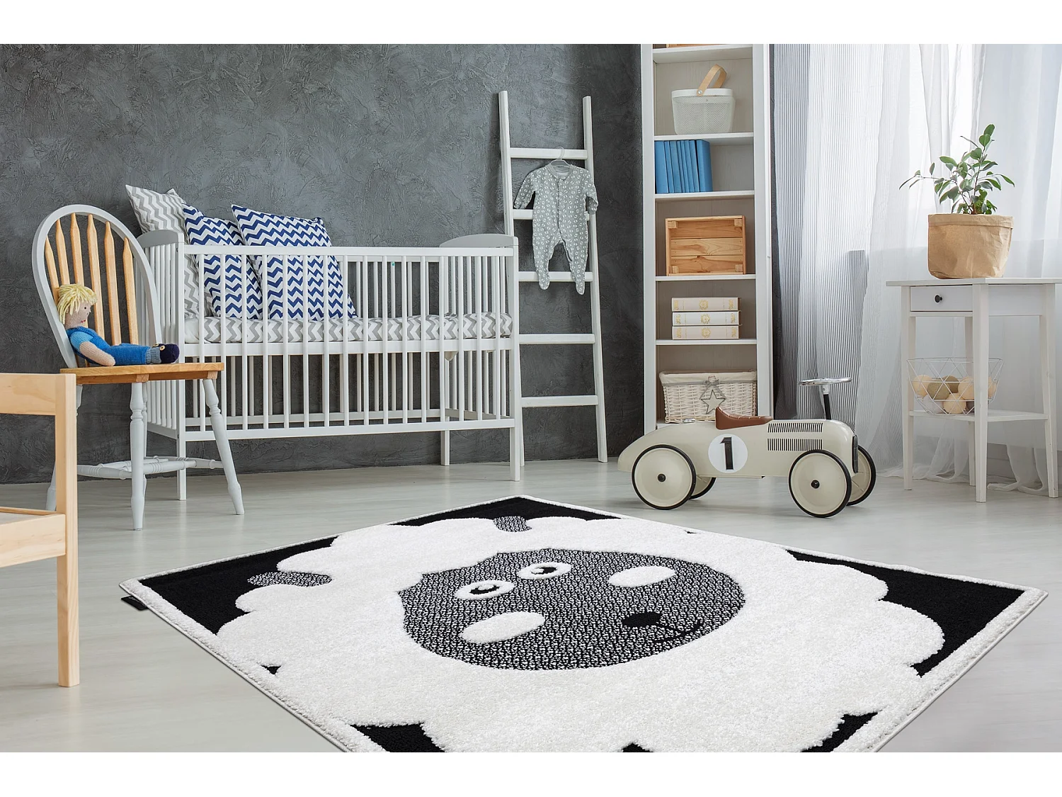 Kindertapijt JOY Sheep schaap, voor kinderen - Structureel, twee poolh 120x170 cm