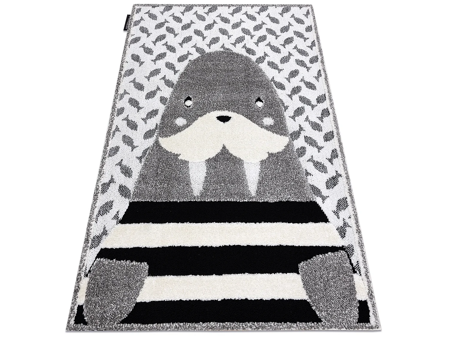 Kindertapijt JOY Walrus walrus , voor kinderen - Structureel, twee poo 120x170 cm