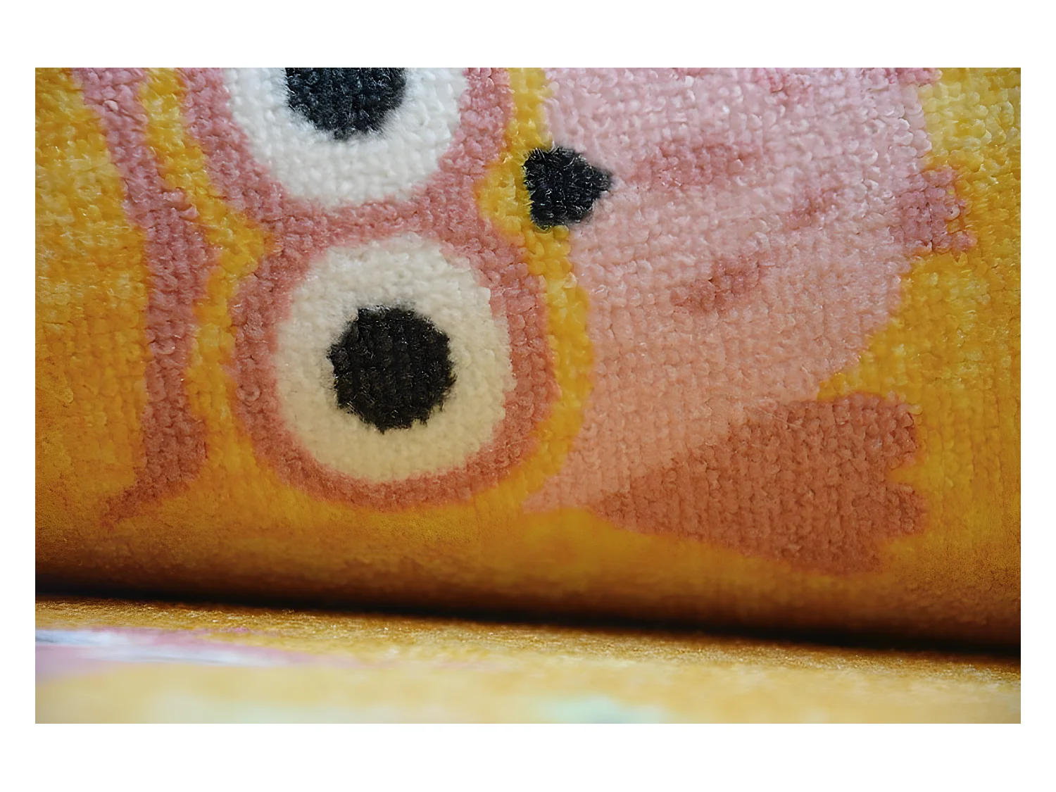 Tapis enfant OWLS jaune HIBOUX PETITS HIBOUX 350x400 cm