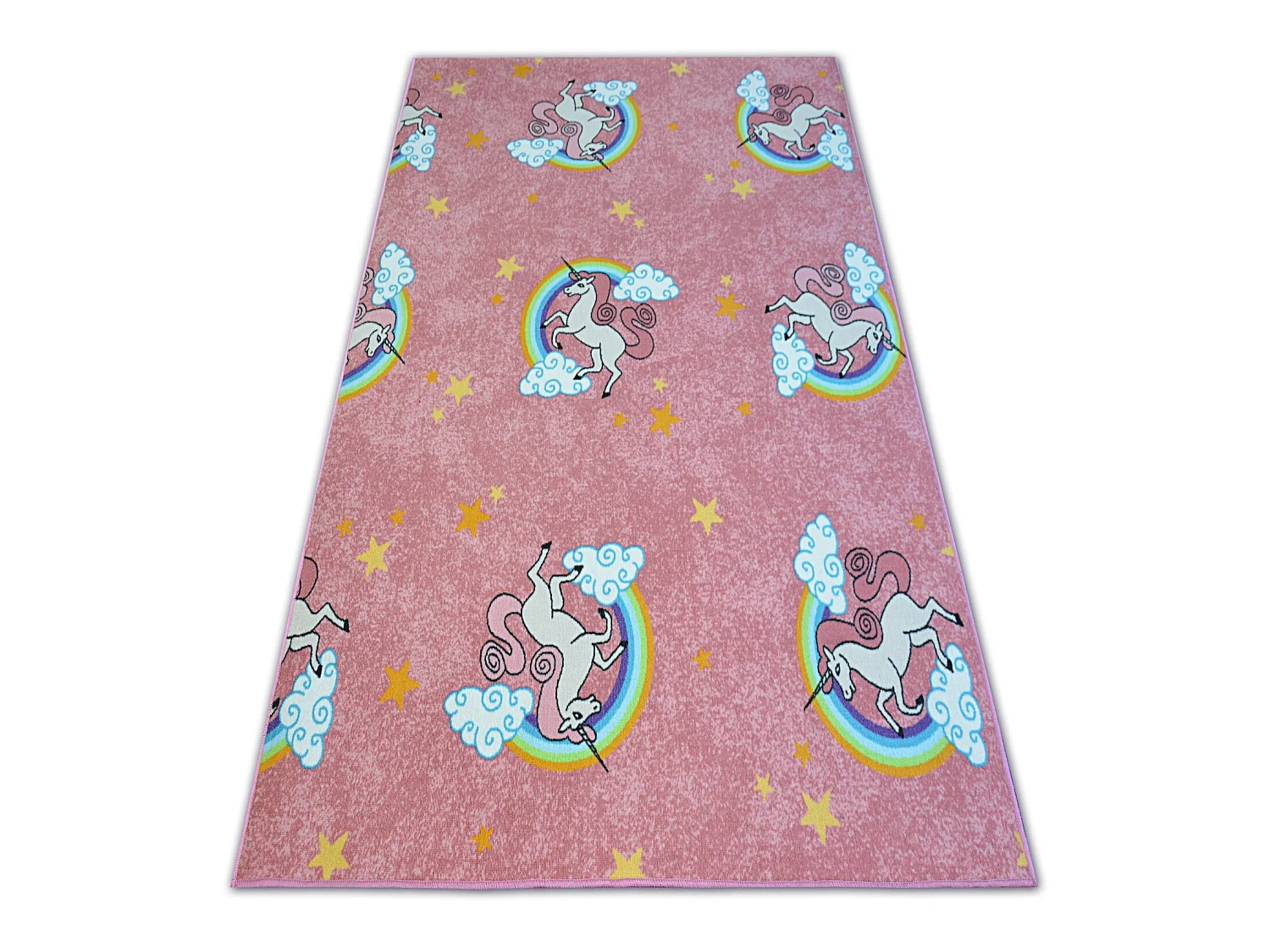 Tapijt voor kinderen UNICORN rozekleuring EENHOORN  200x400 cm