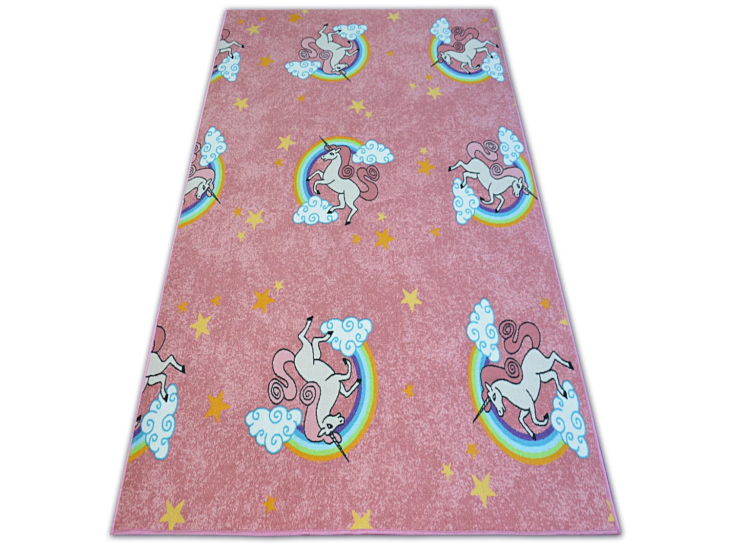 Teppich für Kinder UNICORN rosa 150x350 cm