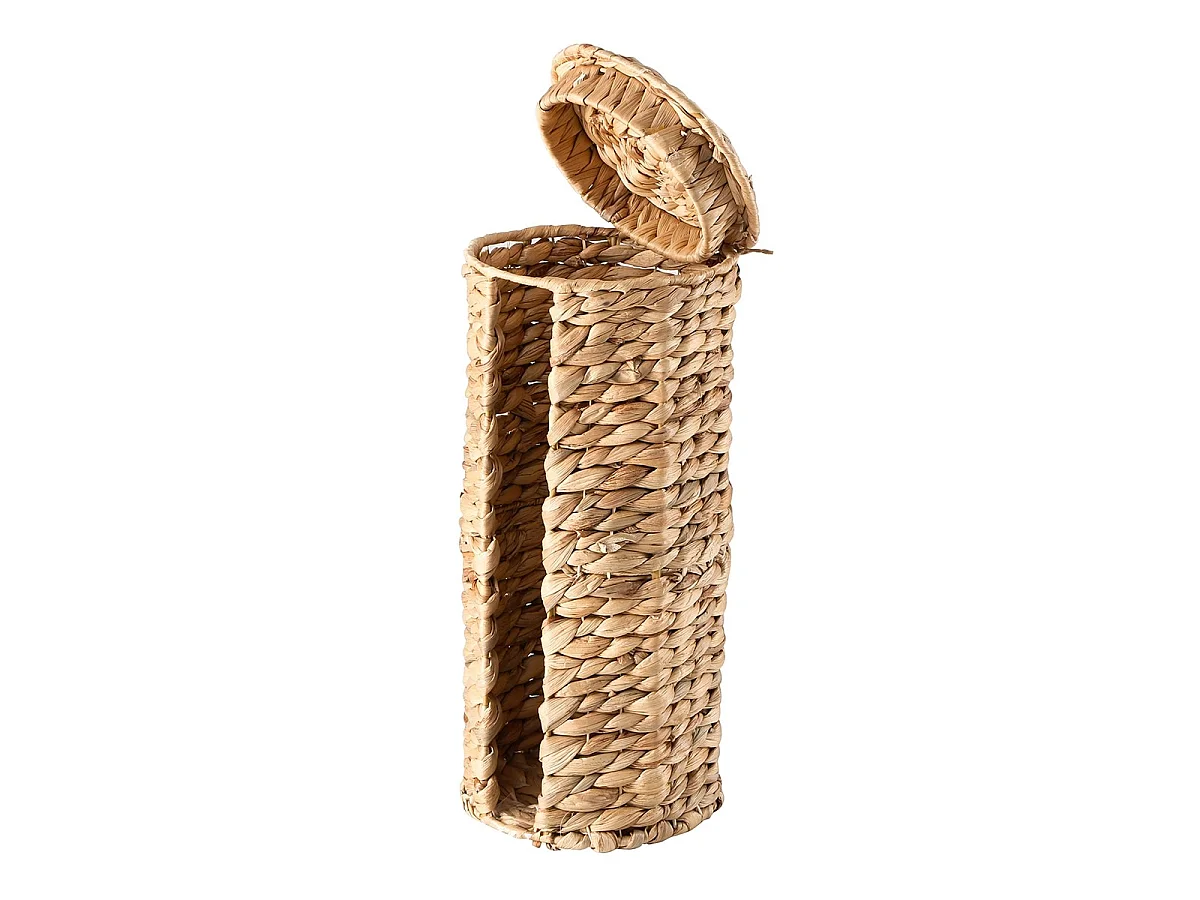 Rangement rouleaux papier toilette en jacinthe d'eau H41 cm - MAYA