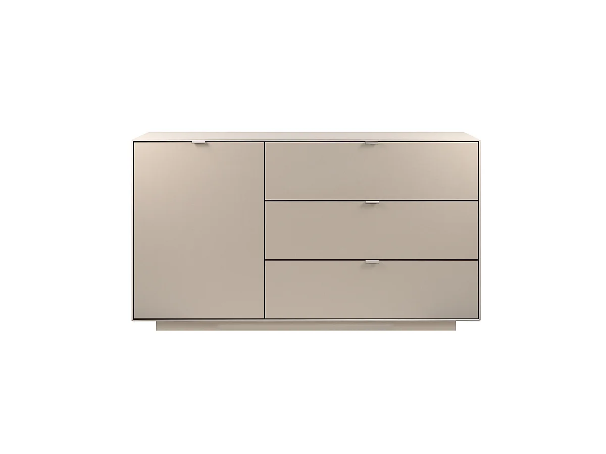 Madia Sivas51A con anta e 3 cassetti colore cashmere 160 cm