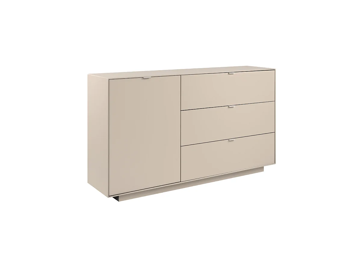Madia Sivas51A con anta e 3 cassetti colore cashmere 160 cm