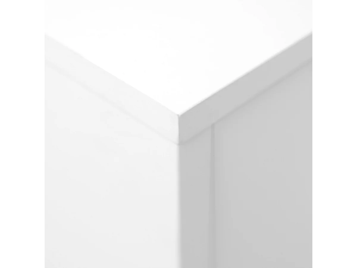 Komoda KLINT 4-drzwiowa z 3 szufladami w wykończeniu białym i dębowym, szerokość 190 cm