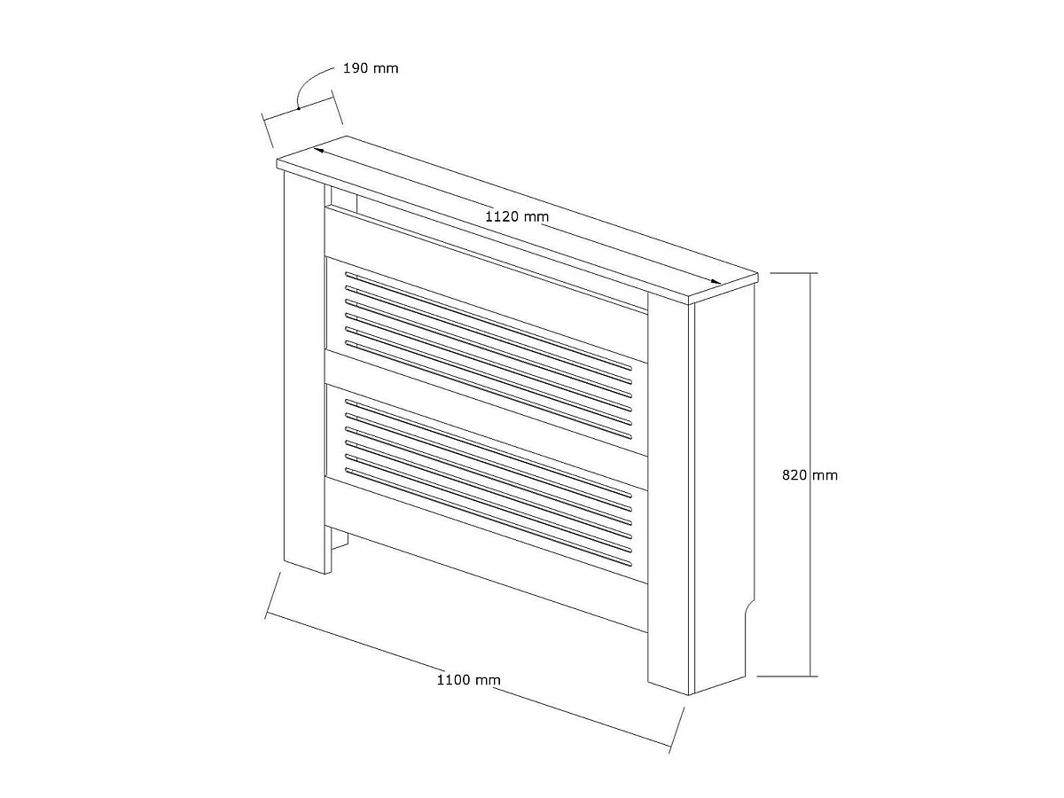 Meuble cache radiateur  TERMORA