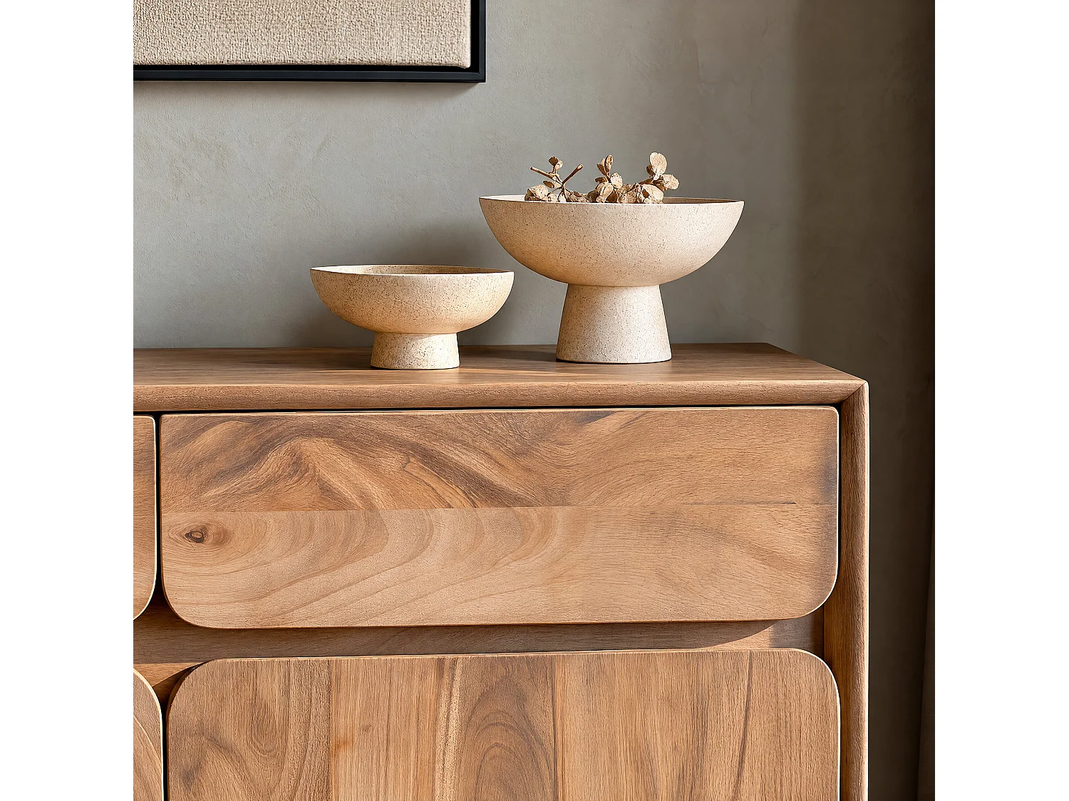 Credenza in legno di mango marrone chiaro - Achille