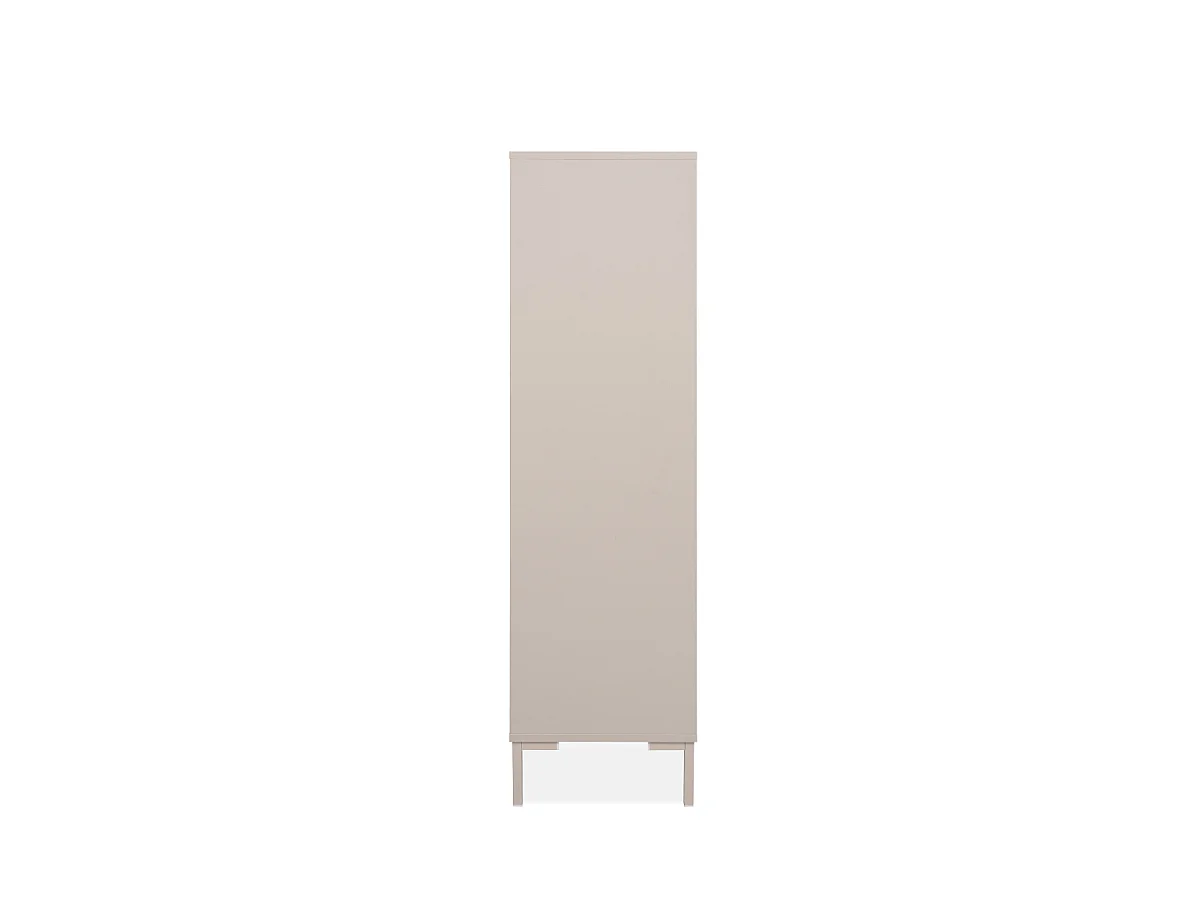 Highboard 2 Türen und 2 Schubladen, Farbe Kaschmir H139 cm - NERIO