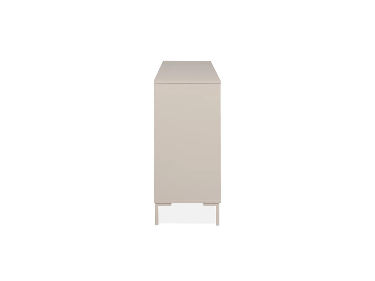Buffet 2 portes et 3 tiroirs couleur cachemire L120 cm - NERIO