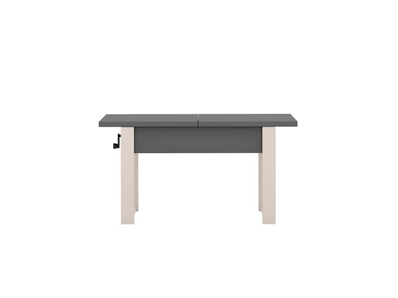 Uitschuifbare tafel HANKO 120 - 157 kleuren grijs diamant / paisley poten