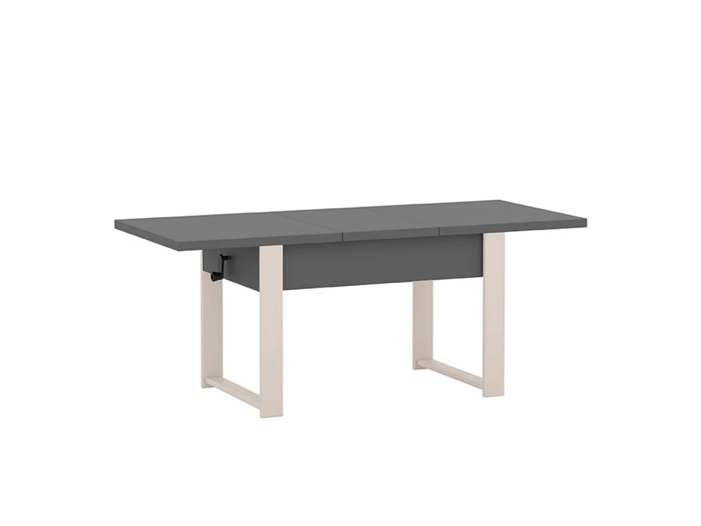 Uitschuifbare tafel HANKO 120 - 157 kleuren grijs diamant / paisley poten