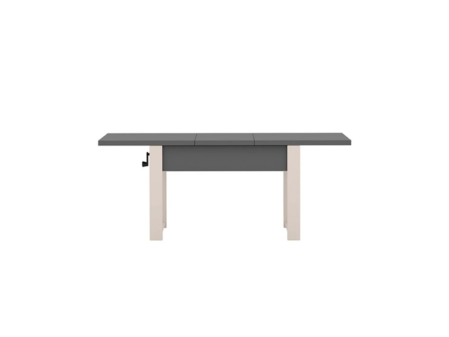 Uitschuifbare tafel HANKO 120 - 157 kleuren grijs diamant / paisley poten