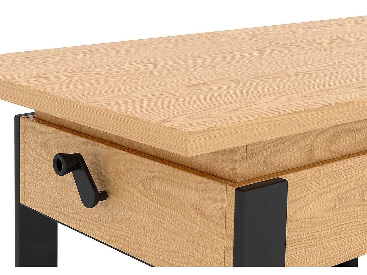 Uitschuifbare tafel HANKO 120 - 157 kleuren grijs diamant / paisley poten