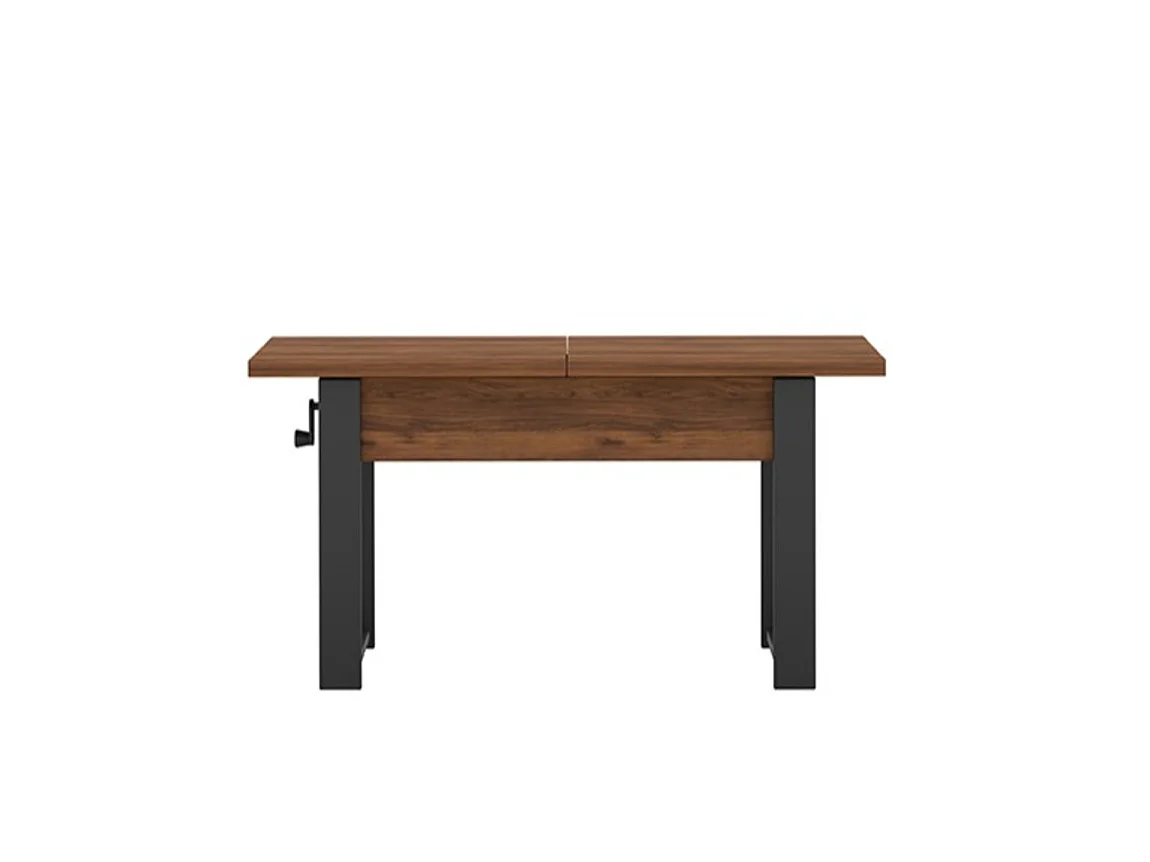 Uitschuifbare tafel HANKO 120 - 157 warmia walnoot / zwarte poten
