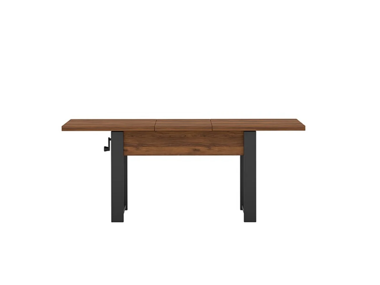 Uitschuifbare tafel HANKO 120 - 157 warmia walnoot / zwarte poten