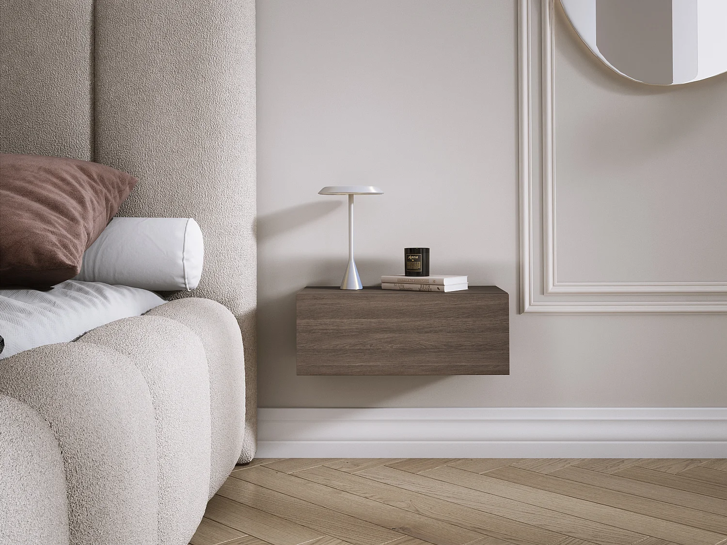 Nightstand, Dunin oak, 40 x 21.6 x 16 cm
