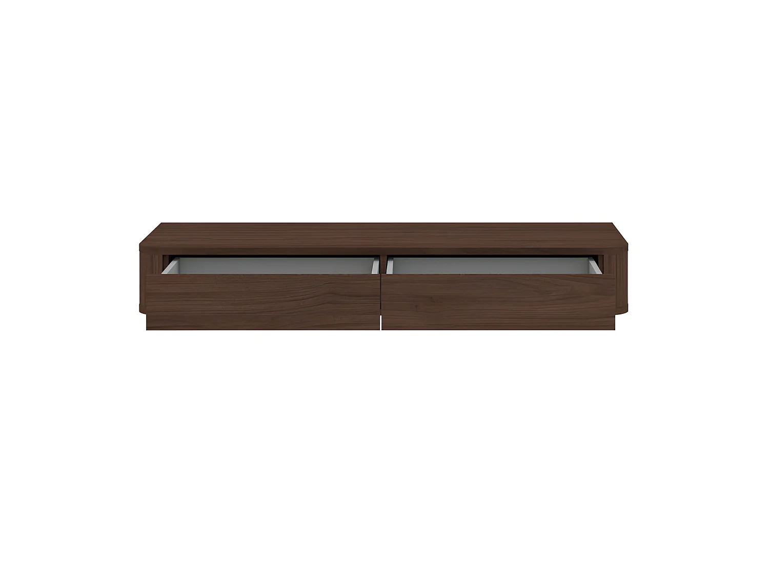 Schminktisch mit 2 Schubladen, Nussbaum-Eiche, 115,2 x 40 x 15,8 cm