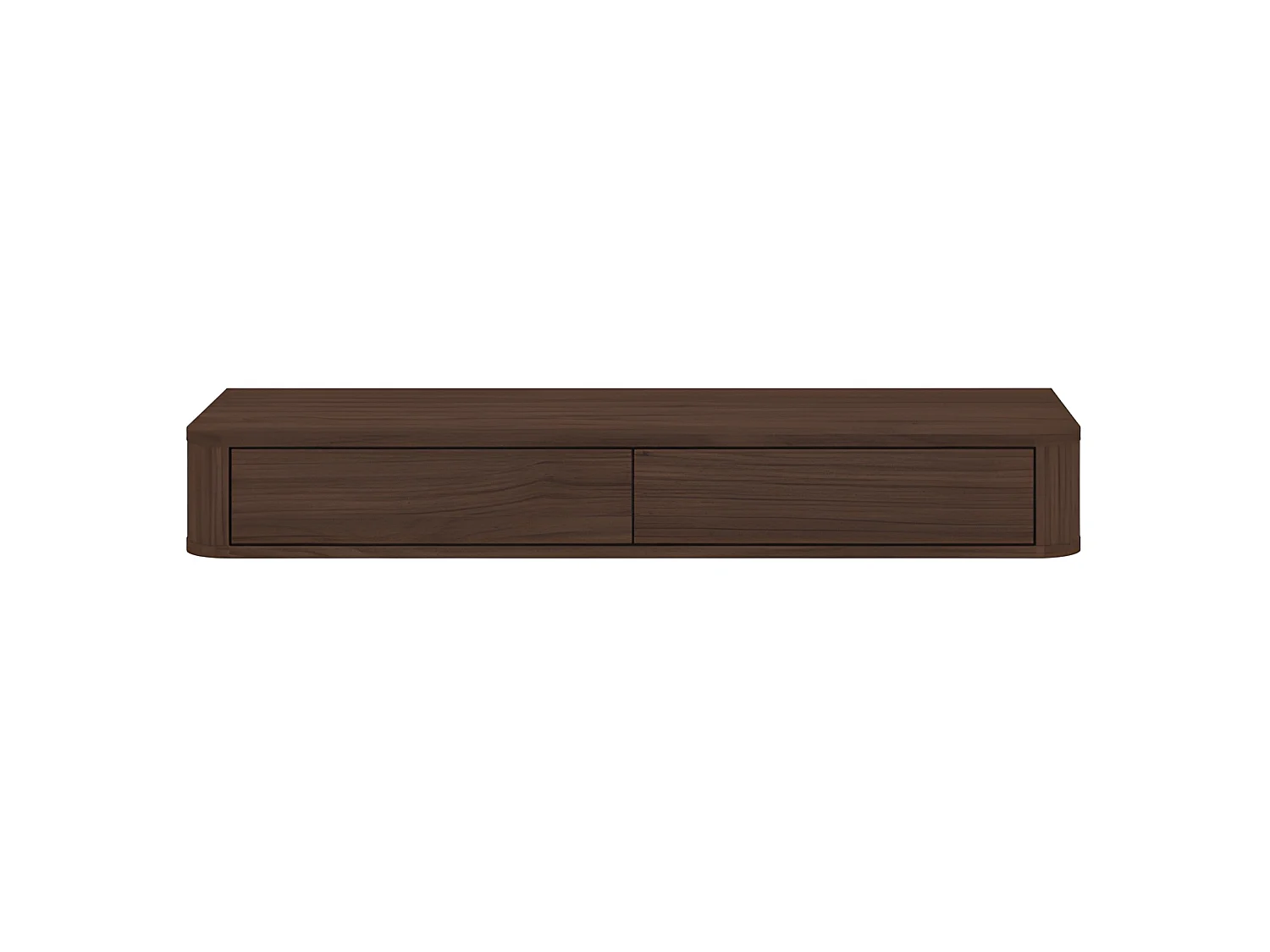 Schminktisch mit 2 Schubladen, Nussbaum-Eiche, 115,2 x 40 x 15,8 cm