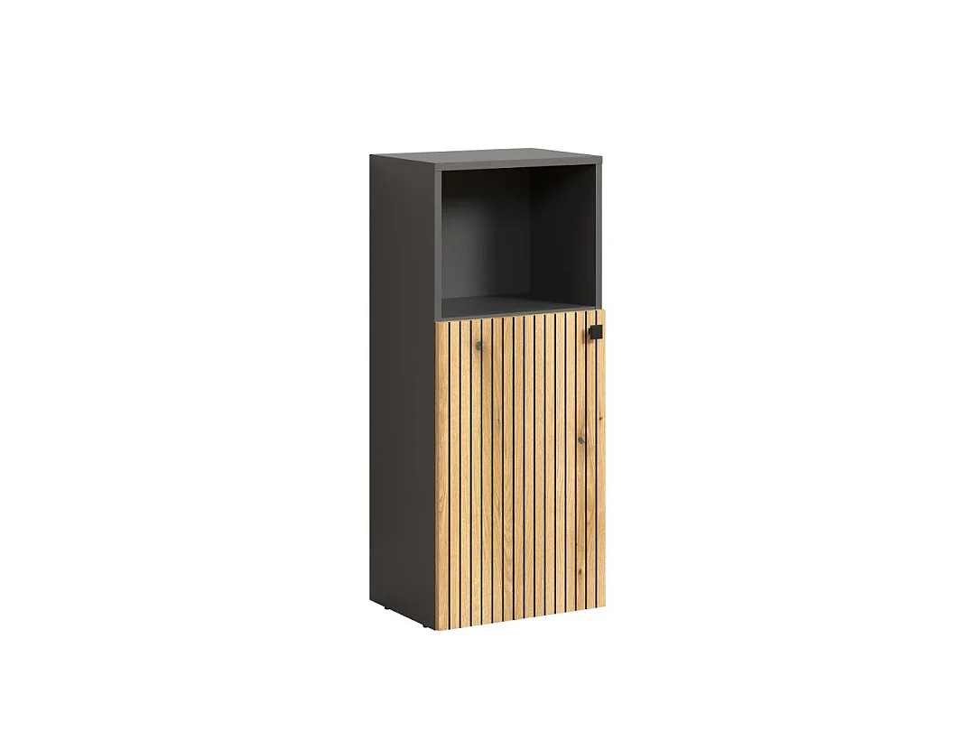 Rangement bas de salle de bain 1 porte et 1 niche L40 cm - PUREBLISS