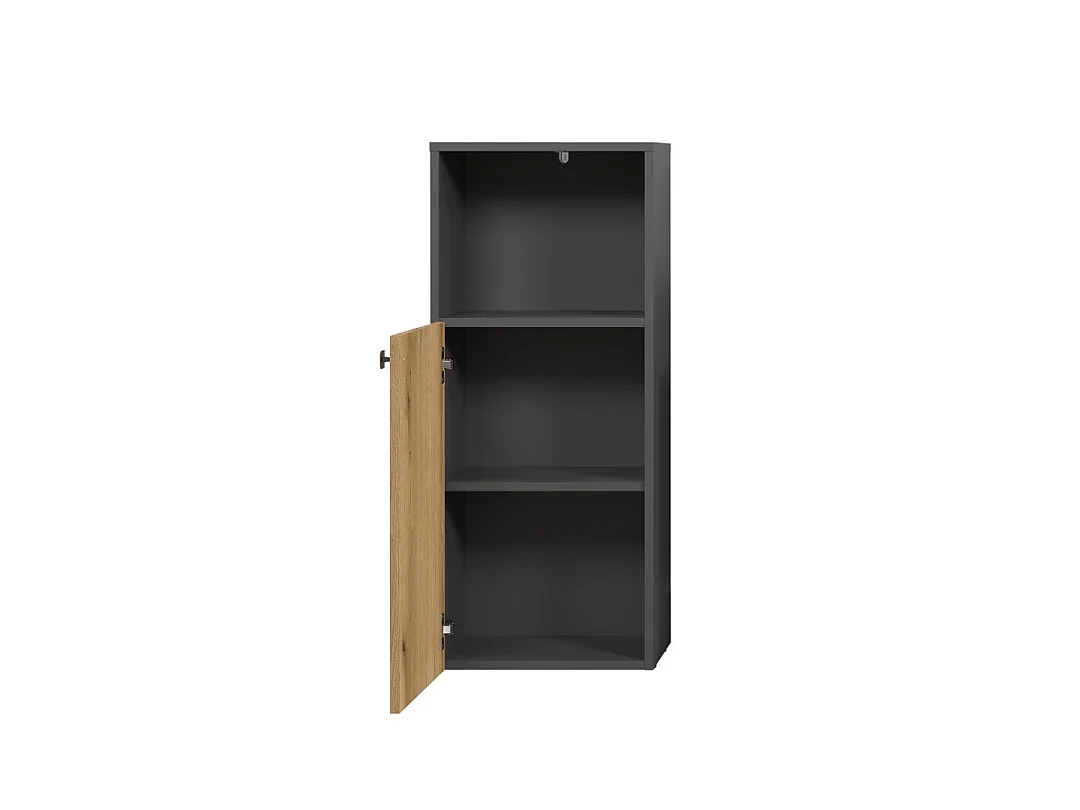 Rangement bas de salle de bain 1 porte et 1 niche L40 cm - PUREBLISS