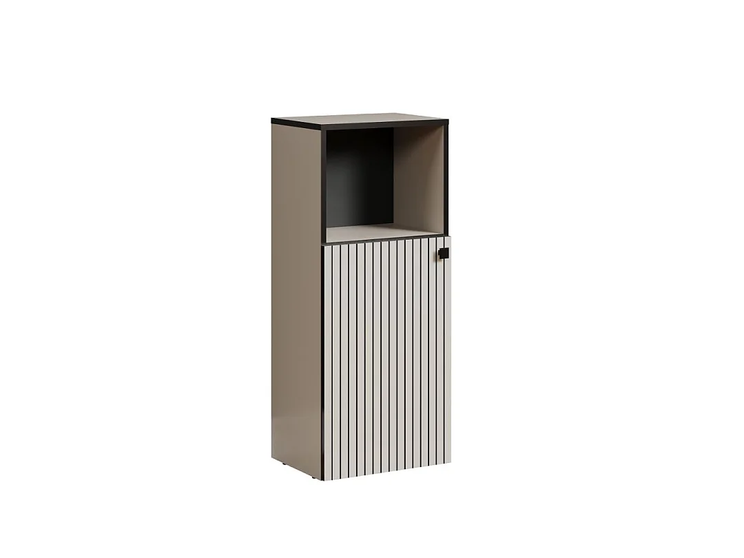 Rangement bas de salle de bain 1 porte et 1 niche L40 cm - PUREBLISS